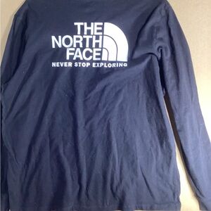 The North Face Black Long Sleeve Shirt Unisex Black sz XL